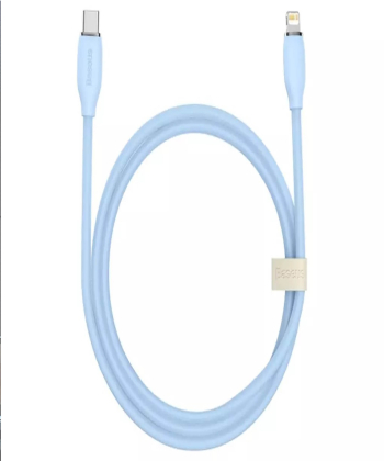 کابل تایپ سی به لایتنینگ بیسوس Baseus CAGD020001 Jelly Liquid Silica Gen Series Type-C to iP Fast Charging Data 1.2M