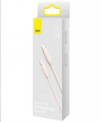 کابل تایپ سی به لایتنینگ بیسوس Baseus CAGD020001 Jelly Liquid Silica Gen Series Type-C to iP Fast Charging Data 1.2M
