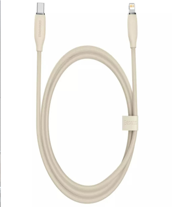 کابل تایپ سی به لایتنینگ بیسوس Baseus CAGD020001 Jelly Liquid Silica Gen Series Type-C to iP Fast Charging Data 1.2M