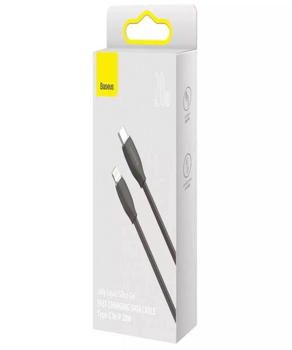کابل تایپ‌سی به لایتنینگ بیسوس Baseus CAGD020001 Jelly Liquid Silica Gen Series Type-C to iP Fast Charging Data 1.2M