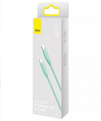 کابل تایپ سی به لایتنینگ بیسوس Baseus CAGD020001 Jelly Liquid Silica Gen Series Type-C to iP Fast Charging Data 1.2M