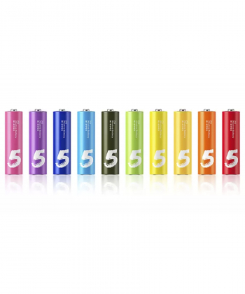 باتری قلمی رنگین کمانی شیائومی Xiaomi Rainbow Zi5 AA 1.5 V Battery Pack Of 10