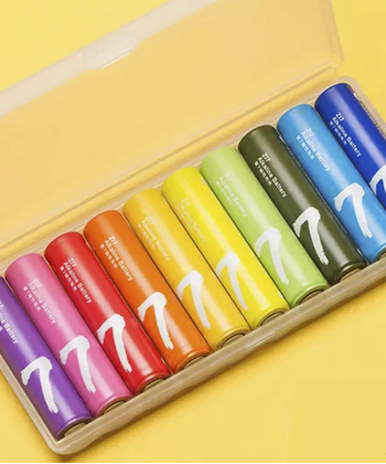 باتری نیم قلمی رنگین کمانی شیائومی Xiaomi Rainbow AAA Battery Pack Of 10