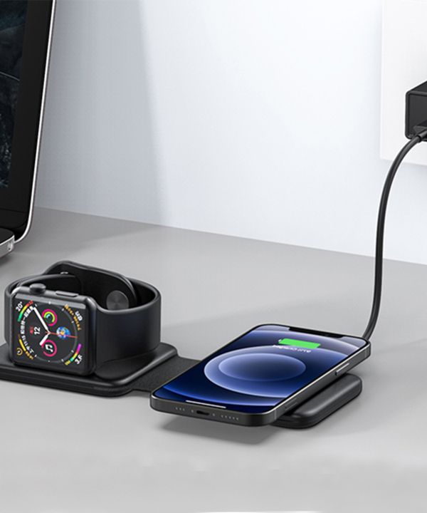 شارژر وایرلس 3 کاره رسی RECCI RCW-13 3 IN 1 15W WIRELESS CHARGER