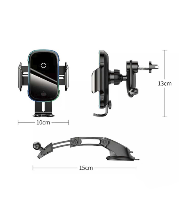 پایه نگهدارنده و شارژر وایرلس بیسوس Baseus Light Electric Car Holder Wireless Charger