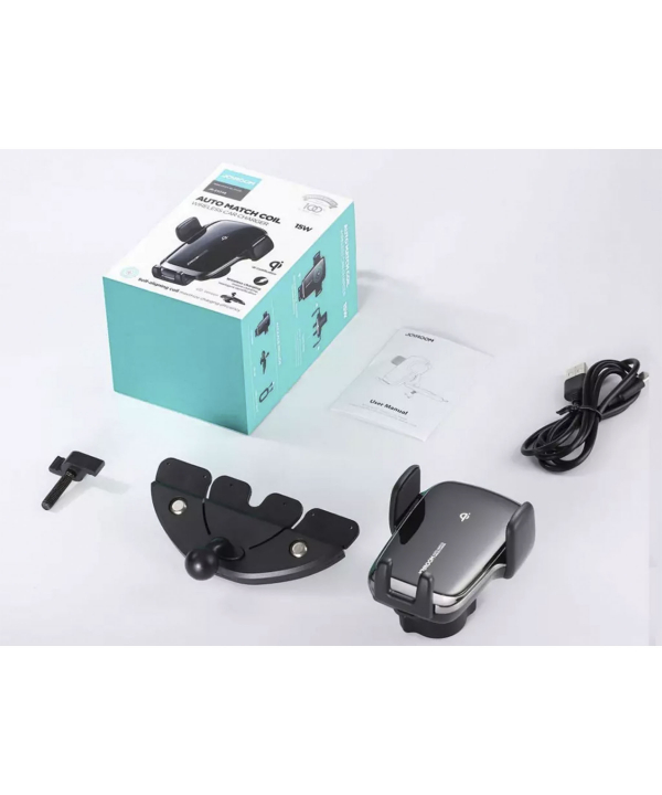 پایه نگهدارنده و شارژر وایرلس موبایل داخل خودرو جویروم Joyroom CD Slot Mount Wireless Car Charger JR-ZS248