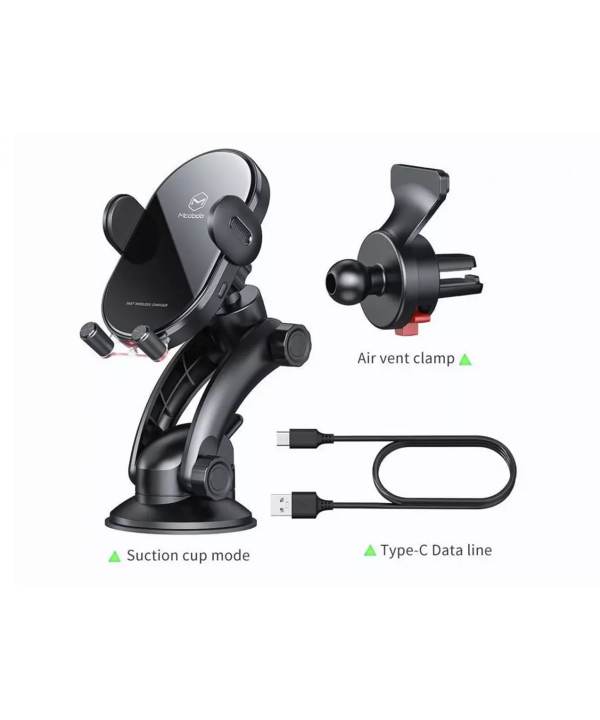 پایه نگهدارنده و شارژر بی‌سیم خودروی مک‌دودو MCDODO 15W Wireless Charger Car Mount Space Series CH-7620