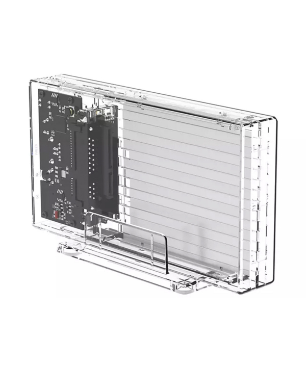 باکس هارد درایو 2.5 اینچی اوریکو Orico 2259U3-EU-CR-BP Transparent Series Dual-Bay Hard Drive Enclosure