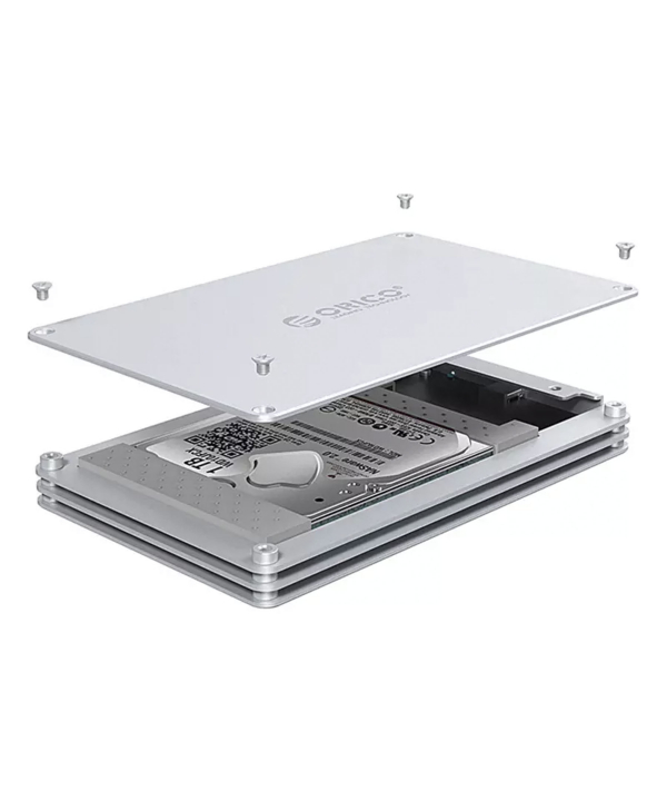 باکس هارد 2.5 اینچی فلزی اوریکو ORICO-DY252U3 2.5 inch 2 Bay USB3.0 Hollow Hard Drive Enclosure
