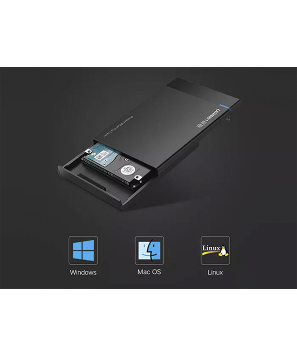 باکس تبدیل هارد اینترنال به هارد اکسترنال یوگرین Ugreen US221 USB 3.0 To 2.5 Inch Sata External Hard Drive Enclosure