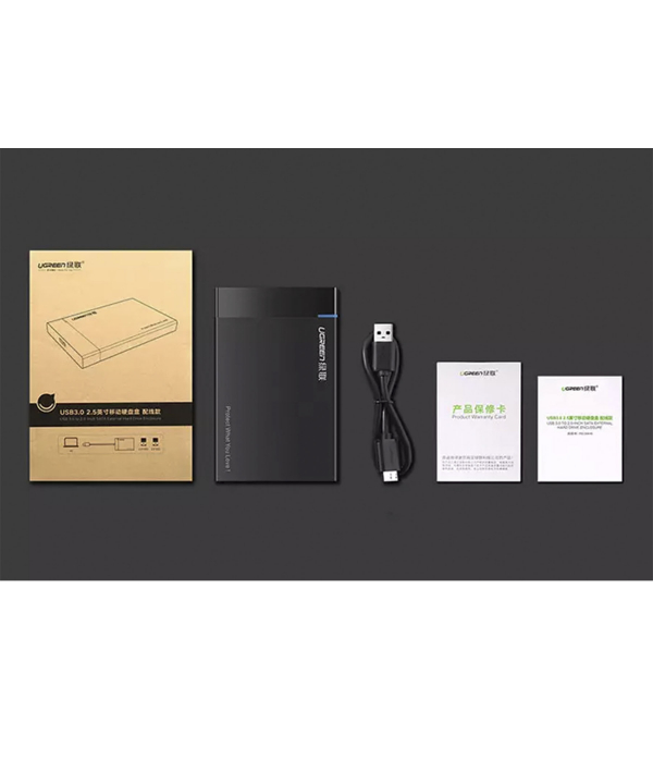 باکس تبدیل هارد اینترنال به هارد اکسترنال یوگرین Ugreen US221 USB 3.0 To 2.5 Inch Sata External Hard Drive Enclosure
