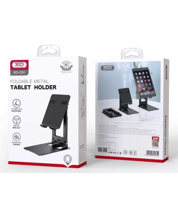 پایه نگهدارنده تبلت و موبایل ایکس‌او XO Retractable desktop phone, pad,laptop tablet stand C91