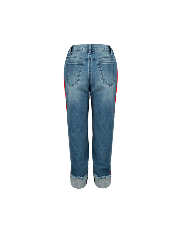 شلوار جین پسرانه کمر کشی آبی جین وست Jeanswest