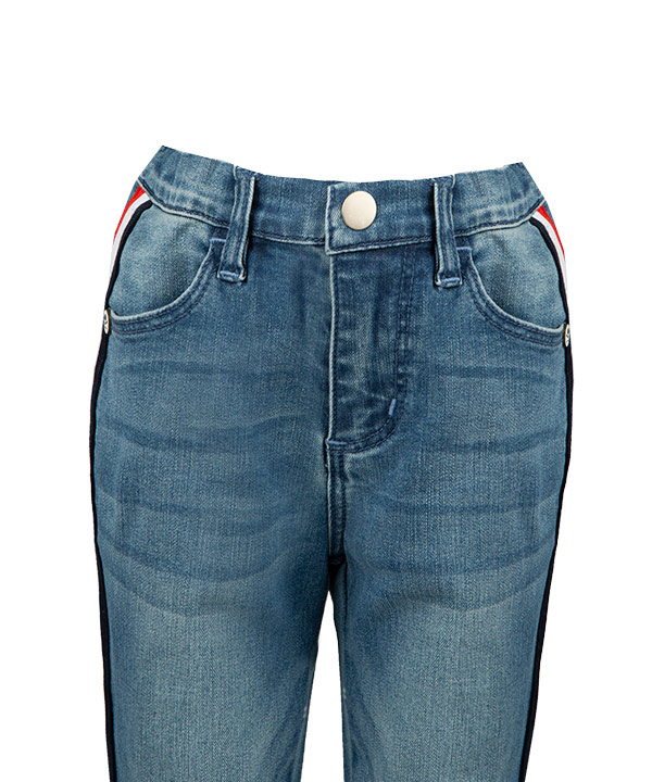 شلوار جین پسرانه کمر کشی آبی جین وست Jeanswest