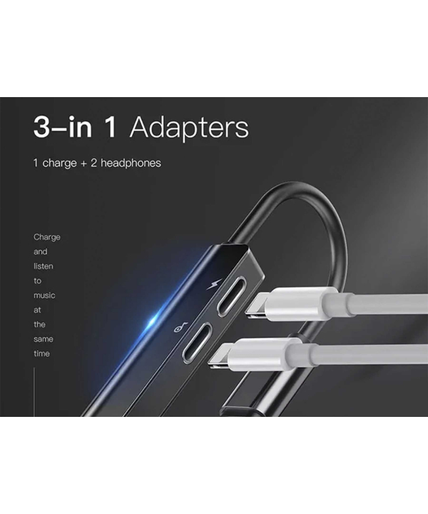 مبدل لایتنینگ به جک 3.5 میلی‌متری بیسوس Baseus Audio Converter L52