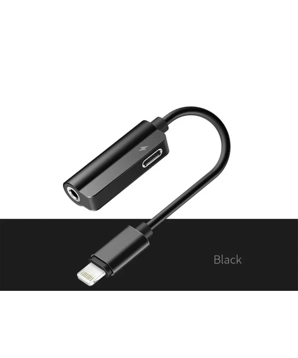 مبدل لایتنینگ به لایتنینگ راک Rock RCB0588 Lightning Audio Cable