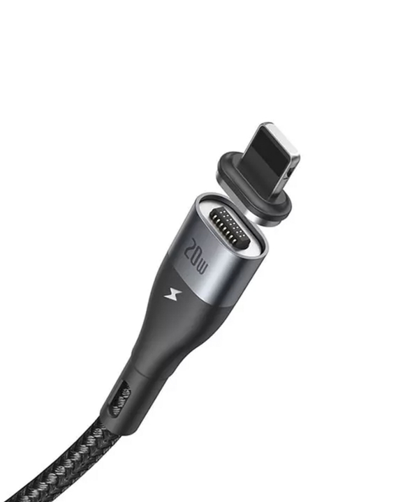 کابل آهنربایی تایپ سی به لایتنینگ سریع بیسوس Baseus Zinc Magnetic Type-C to iP PD 20W Cable 1m