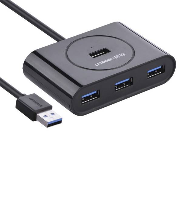پاورهاب یو اس بی 4 پورت دو متر یوگرین Ugreen CR113 30291 USB3.0 HUB 4 port