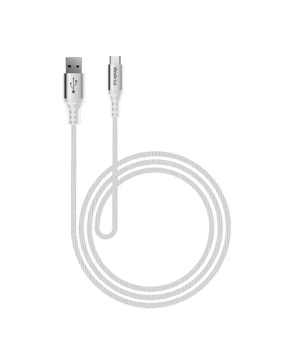 کابل شارژ سریع و انتقال داده روکش نایلونی هادرون Hadron HTC-A-C02 USB Type A/USB Type C