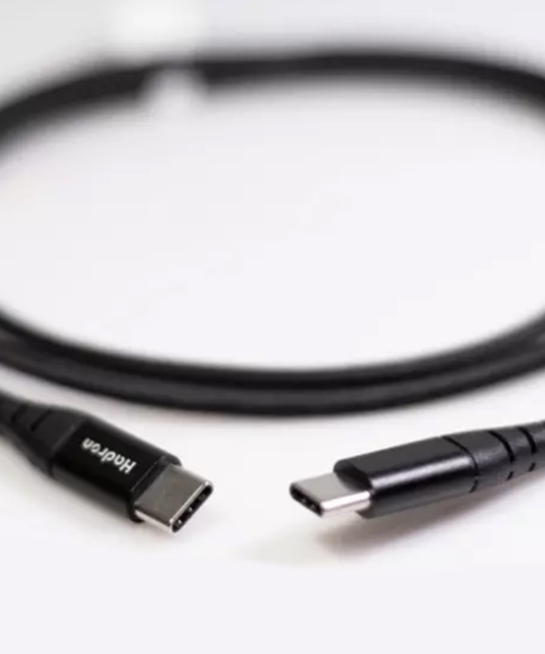 کابل شارژ و انتقال داده تایپ سی به تایپ سی با روکش نایلونی هادرون Hadron HTC-C-C02 USB Type C Cable