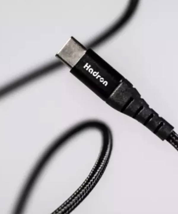 کابل شارژ و انتقال داده تایپ سی به تایپ سی با روکش نایلونی هادرون Hadron HTC-C-C02 USB Type C Cable