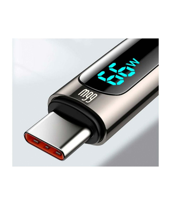 کابل یواس‌بی به تایپ‌سی بیسوس Baseus CASX020006 66W USB to Type-C Digital Display Fast Charging Data Cable 1M