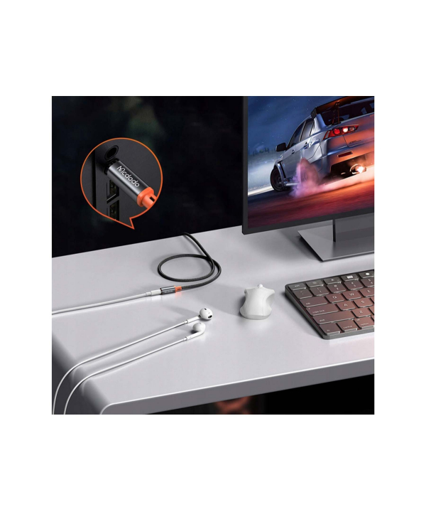 کابل گسترش طول AUX مک دودو Mcdodo CA-0800 Castle Series DC3.5 Male to DC3.5 Female Stereo Audio Extension Cable