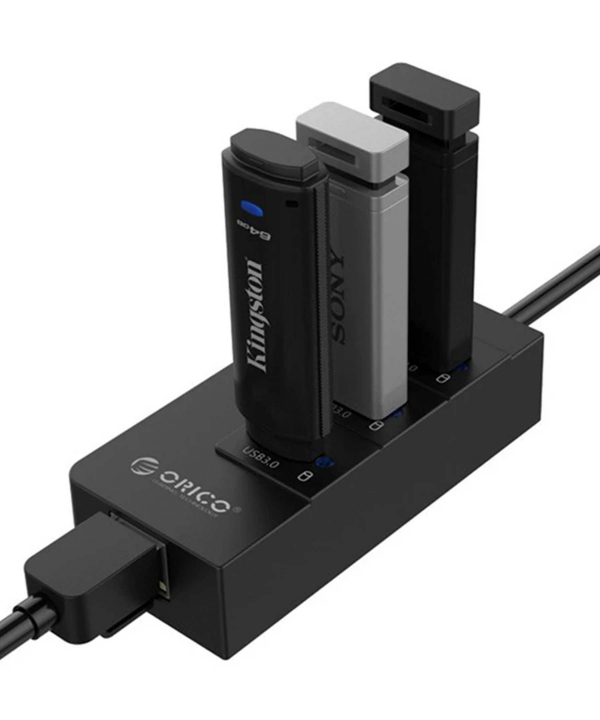 هاب اترنت و یو اس بی اوریکو Orico USB3.0 Gigabit Ethernet Adapter HR01-U3