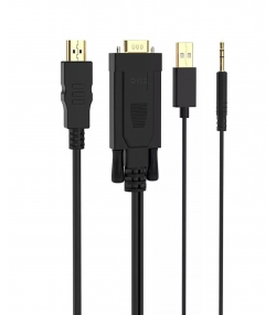 مبدل اچ دی ام آی به وی جی ای و صدا و یو اس بی اوریکو ORICO VGA/HDMI Adapter Cable 1M (XD-VATH)