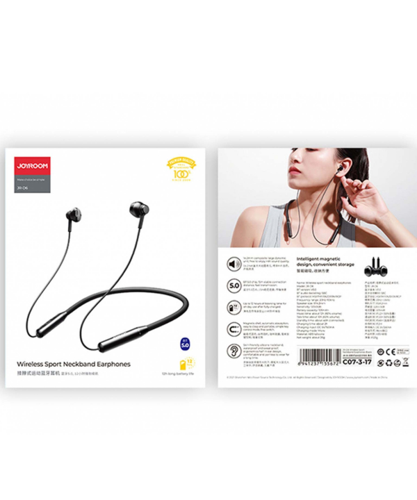 هدفون بلوتوث مغناطیسی جویروم JOYROOM Magnetic Neckband Headphone JR-D6
