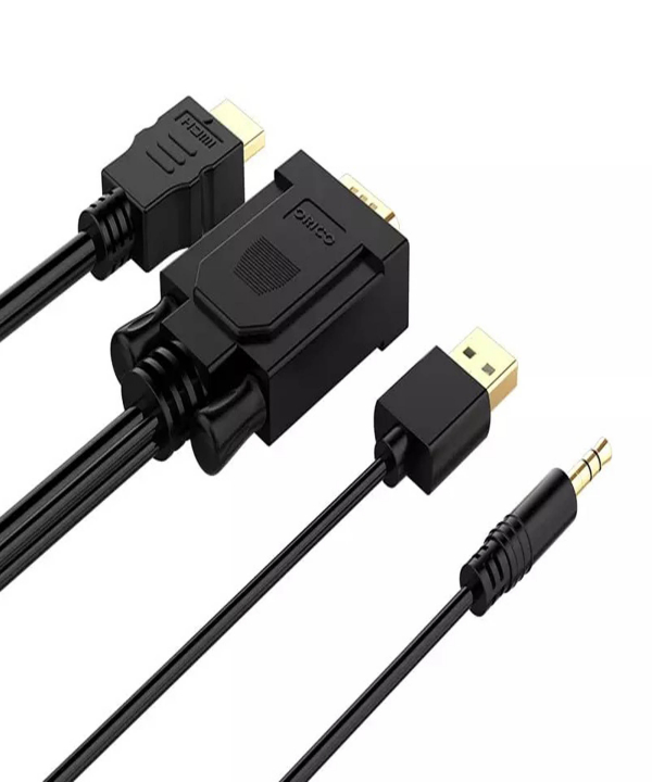 مبدل اچ دی ام آی به وی جی ای و صدا و میکرو یو اس بی اوریکو ORICO VGA/HDMI Adapter Cable XD-HTVA 5m