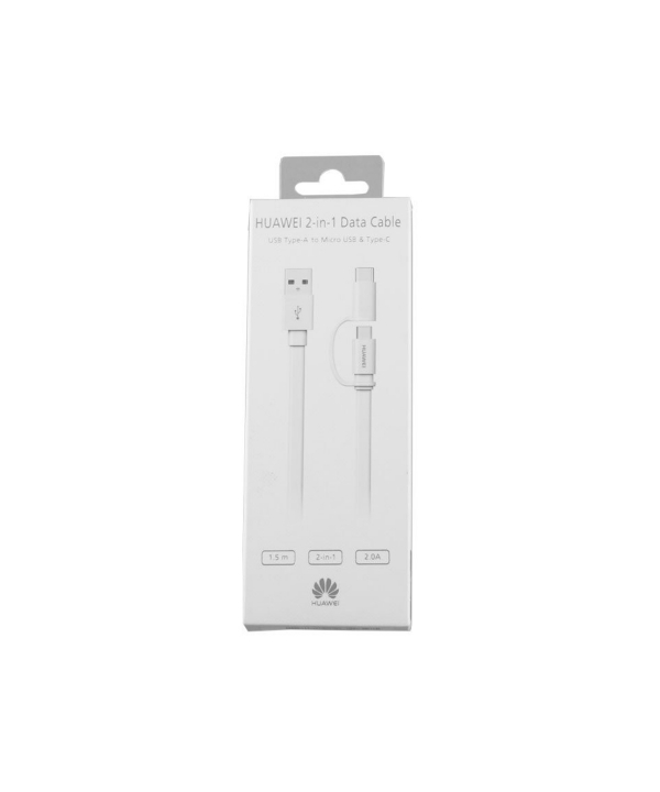 کابل شارژ و انتقال داده دو سر اصلی هواوی Huawei AP55S Micro USB And Type-C Cable