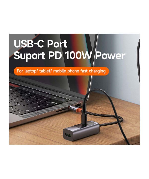 هاب تایپ‌سی با دو پورت مک‌دودو MCDODO USB-C 3.0 PD100W+HDMI 8K HU-113