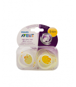پستانک ارتودنسی نایت تایم اونت Avent مدل SCF176/68