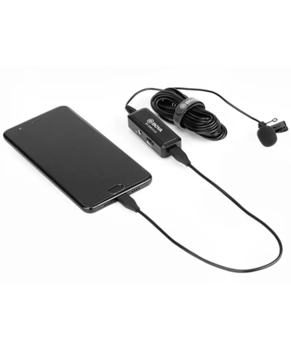 میکروفون با سیم یقه ای بویا BOYA BY-DM10 Microphone with Lightning and USB Type-A Cables