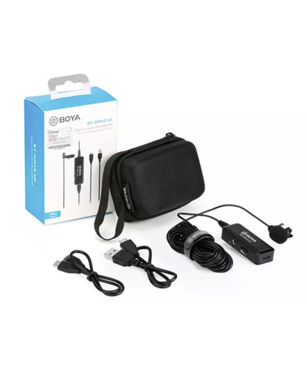 میکروفون با سیم یقه ای بویا BOYA BY-DM10 Microphone with Lightning and USB Type-A Cables