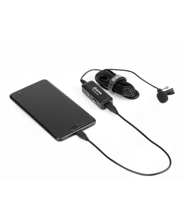 میکروفون با سیم یقه ای بویا BOYA BY-DM10 UC Microphone with Lightning and USB Type-A Cables
