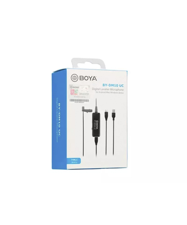 میکروفون با سیم یقه ای بویا BOYA BY-DM10 UC Microphone with Lightning and USB Type-A Cables