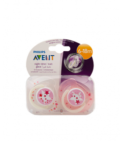 پستانک ارتودنسی نایت تایم اونت Avent  مدل SCF176/24