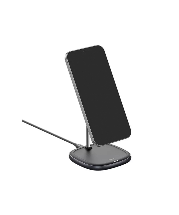 استند شارژر وایرلس بیسوس Baseus Swan Magnetic Desktop Bracket Wireless Charger