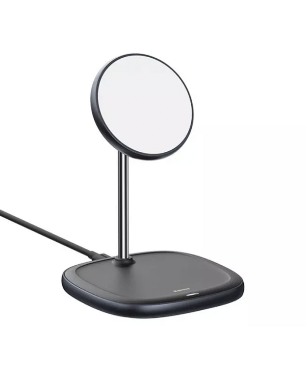 استند شارژر وایرلس بیسوس Baseus Swan Magnetic Desktop Bracket Wireless Charger