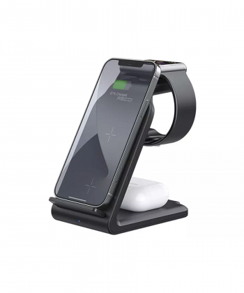 شارژر بی سیم رومیزی مغناطیسی 15 وات رسی Recci RCW-16 4 in 1 magnetic wireless charging