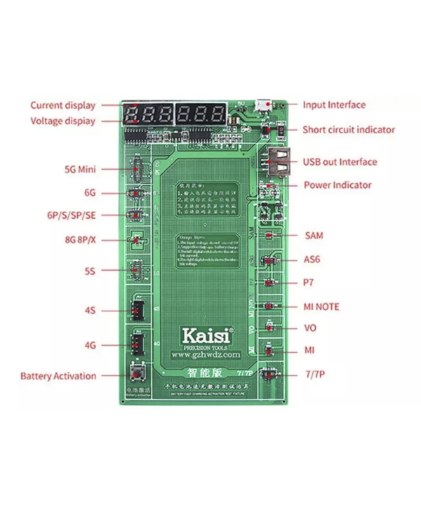دستگاه شوک و شارژ باتری Kaisi K-9208 Battery Activation Charge Board