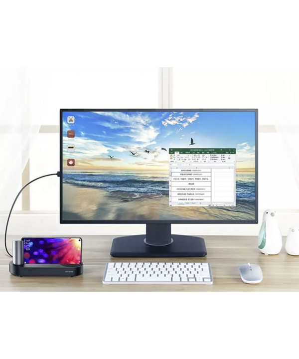 داک شارژ تایپ سی چند کاره راک Rock Cloud-on Type-C Docking Station RCB0652