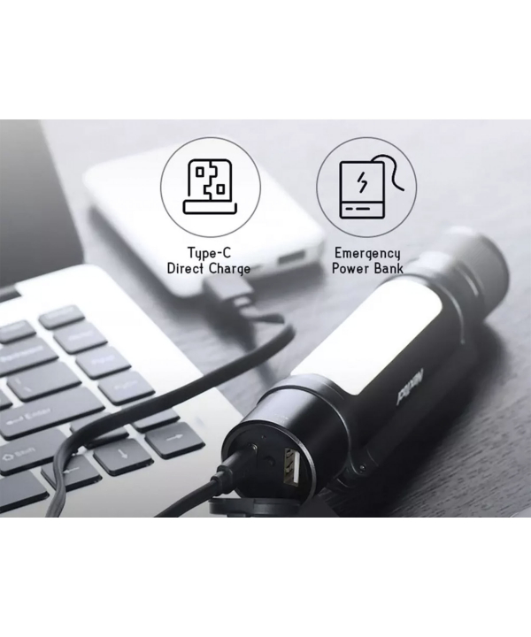 چراغ قوه و پاوربانک 6 کاره شیائومی Xiaomi NE20030 NexTool Outdoor 6 in 1 Thunder Flashlight