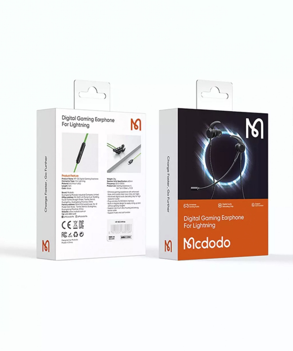 هندزفری سیمی گیمینگ لایتنینگ مک‌دودو Mcdodo Lightning Gaming Earphones iPhone HP-1350