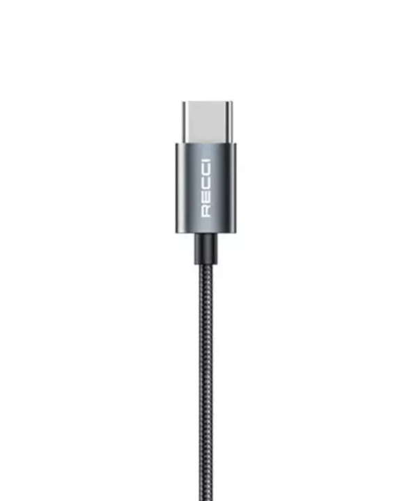 هندزفری سیمی تایپ‌ سی HiFi رسی Recci REP-L26 Type-C Stereo Sound HiFi Wired Earphone