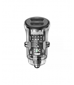 شارژر فندکی فست شارژ ماشین یو اس بی طرح شفاف یوسامز US-CC162 C31