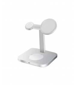 شارژر بی سیم مگ سیف فست شارژ کوتتسی Coteetci 3in1 Magsafe magnetic wireless fast charging 32103-GY