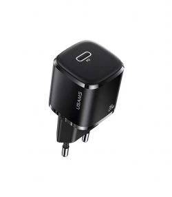 شارژر دیواری تایپ سی 20 وات یوسامز USAMZ 20W Single Port Mini PD Fast Charger (EU) US-CC124 T36